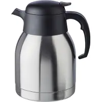 Aps Isolierkanne "CLASSIC", Carafe isotherme, Noir, Argent