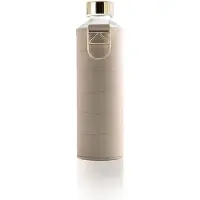 EQUA Mismatch bouteille d'eau en verre + couverture en simili cuir teinte/couleur Beige 1 pcs