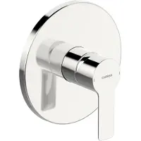 Hansa Set de finition Ligna robinet de douche encastré (chrome), rosace ronde