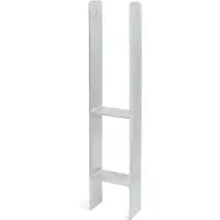 Alberts Base de poteau en H ETA-10/0210 111x300x600x60mm Acier brut, galvanisé à chaud