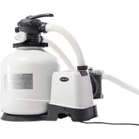 Intex Krystal Clear Sand Filter Pump 12.000l/h Blanc