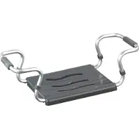 Wenko Siège de bain Secura, argent/anthracite, extensible, capacité 150 kg