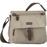 Tom Tailor Sac à bandoulière 'Rina' marron / taupe