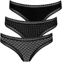 LASCANA String gris / noir