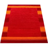 Paco Home Tapis salon à poils courts, motif ethnique géométrique, fait main, Gabbeh, dimensions 240 x 340 cm