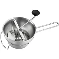 GEFU Moulin à légumes - - Flotte Lotte - Argenté/white - Inox - 3 disques interchangeables