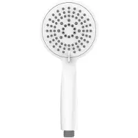 Wenko Pommeau de douche YOUNG blanc Ø 11 cm Douche main universelle Spa Wellness