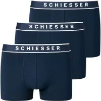 Schiesser Boxers bleu foncé / blanc