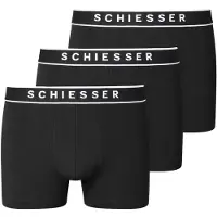 Schiesser Boxer Schiesser Men 173983 95/5 Organic Black (3-Pack)-XXXXL
