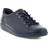 Ecco Soft 2.0 Veterschoenen Laag - Blauw - Maat 38