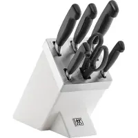 Zwilling Vier Sterne Bloc à couteaux 7 pcs. blanc