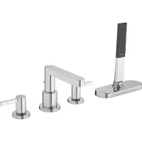 Hansgrohe Robinet de baignoire Finoris, 4 trous, avec système sBox, finition chrome
