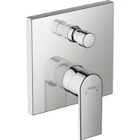 Hansgrohe HG Set de montage final VERNIS Shape pour mitigeur de bain encastré avec clapet antiretour, chromé