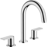 Hansgrohe Vernis Shape robinet de lavabo 3 trous avec garniture de vidage à tige, chrome