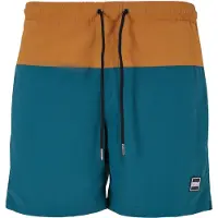 Urban Classics Shorts de bain bleu foncé / marron