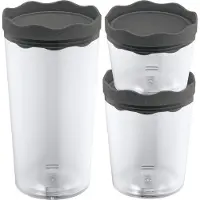 Koziol Boîte de Stockage Koziol Bio-Circulair Prince Oslo Gris (Lot de 3)