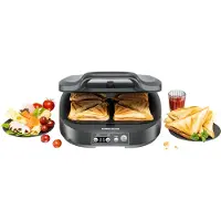 Rommelsbacher St 1800 Anthracite Sandwich Maker Argenté One Size / EU Plug 220V