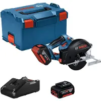 Bosch Scie circulaire à métaux 18V Ø136 mm (2x5,0Ah) GKM 18V-50 en L-BOXX - 06016B8002