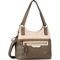 Tom Tailor Sac bandoulière 'Jule' beige / brun foncé