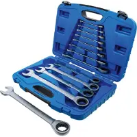 Bgs Jeu de clés mixtes à cliquet SW 8 - 32 mm 13 pcs. en coffret - 6542