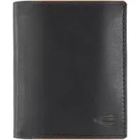 Camel active Portefeuille homme Porte-monnaie en cuir format vertical noir black cruise