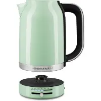 KitchenAid 5KEK1701EPT bouilloire 1,7 L 2400 W Noir, Vert, Acier inoxydable