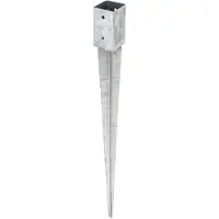 Alberts EBH, pour poteau en bois carré, fvz, zE, 71x71/900 - 211295