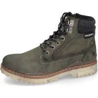 Dockers Bottines à lacets olive / noir chiné