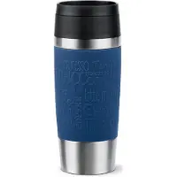 EMSA Travel Mug Classic N2020300 Thermos 360 Ml Noir, Bleu, Acier Inoxydable Acier Inoxydable