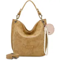 Fritzi aus Preußen Sac bandoulière curry / rose ancienne / blanc naturel