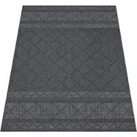 Paco Home Tapis d'extérieur en lin tissé moderne Boho Ethno résistant aux intempéries extérieur Taille 160x220 cm