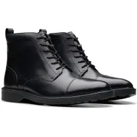Clarks Bottines à lacets 'Aldwin Cap' noir