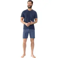 Mey Pyjama court bleu / bleu foncé