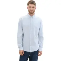 Tom Tailor Chemise bleu clair / blanc