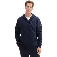 Tom Tailor Veste de survêtement bleu foncé