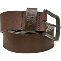 Urban Classics Ceinture de - Ceinture Similicuir - pour Unisexe - marron - Taille M