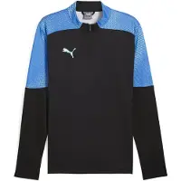 Puma T-Shirt fonctionnel 'IndividualFinal' bleu / bleu pastel / vert clair / noir