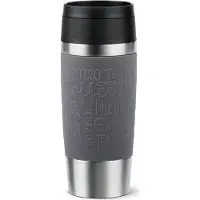EMSA Travel Mug Classic 36 Ml Gris, Acier Inoxydable