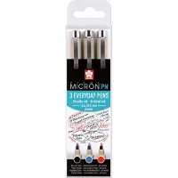 Bruynzeel Feutres Fineliner - - Pigma Micron PN - Set de 3 couleurs - Pointe fine - Non rechargeable