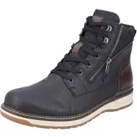 Rieker Bottines à lacets bleu nuit / brun foncé