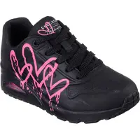 SKECHERS 177980-BKPK - Baskets Noir couleur : noir, taille : 37,