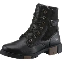 Mustang Bottines à lacets noir