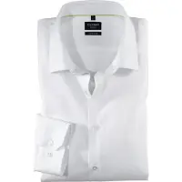 Olymp No. Six Super Slim Chemise blanc, Unicolore