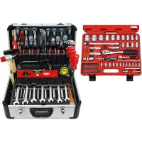 FAMEX Coffret D'Outils De Mécanicien - Professional, Malette à Outils, Valise En Aluminium, 420-18 -