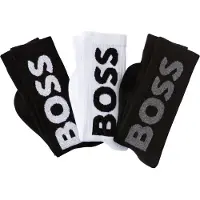 BOSS Logo 10263518 Socks 3 Pairs Blanc,Noir EU 43-46 Homme