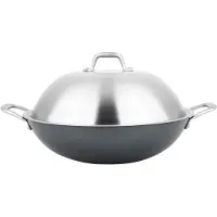 Carl Schmidt Sohn GmbH Wok Carl Schmidt Sohn-Altena, en fonte, 36 x 10 cm, argenté