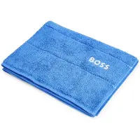 BOSS Tapis de bain en coton avec logo contrastant brodé