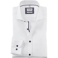 Olymp Level Five Body Fit Chemise blanc, Unicolore