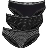 LASCANA Slip noir / blanc