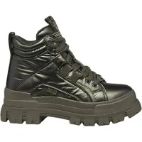 Buffalo Bottines à lacets pour femmes en vert
